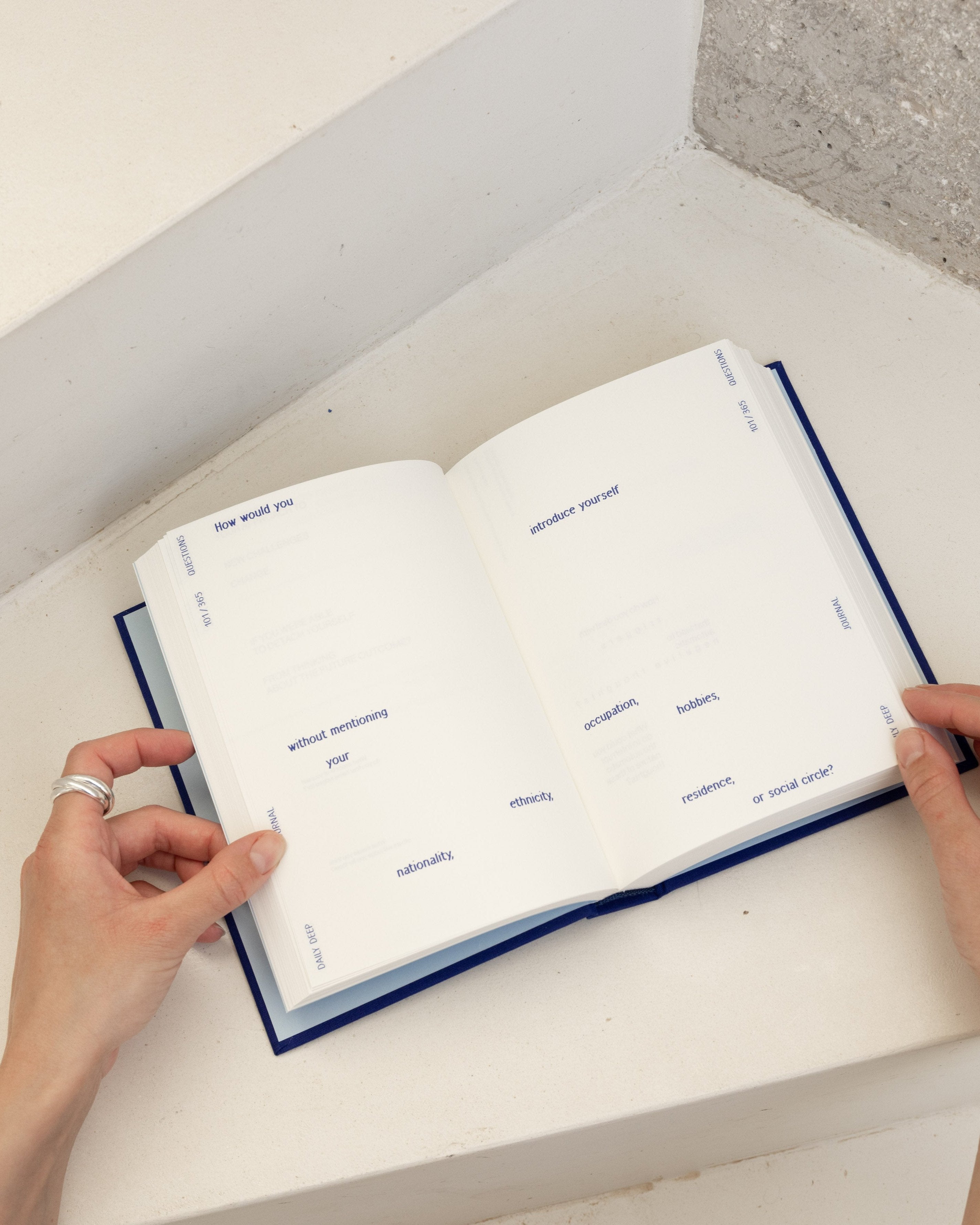 clean aesthetic of dailydeep journal, built for quiet rituals and character building