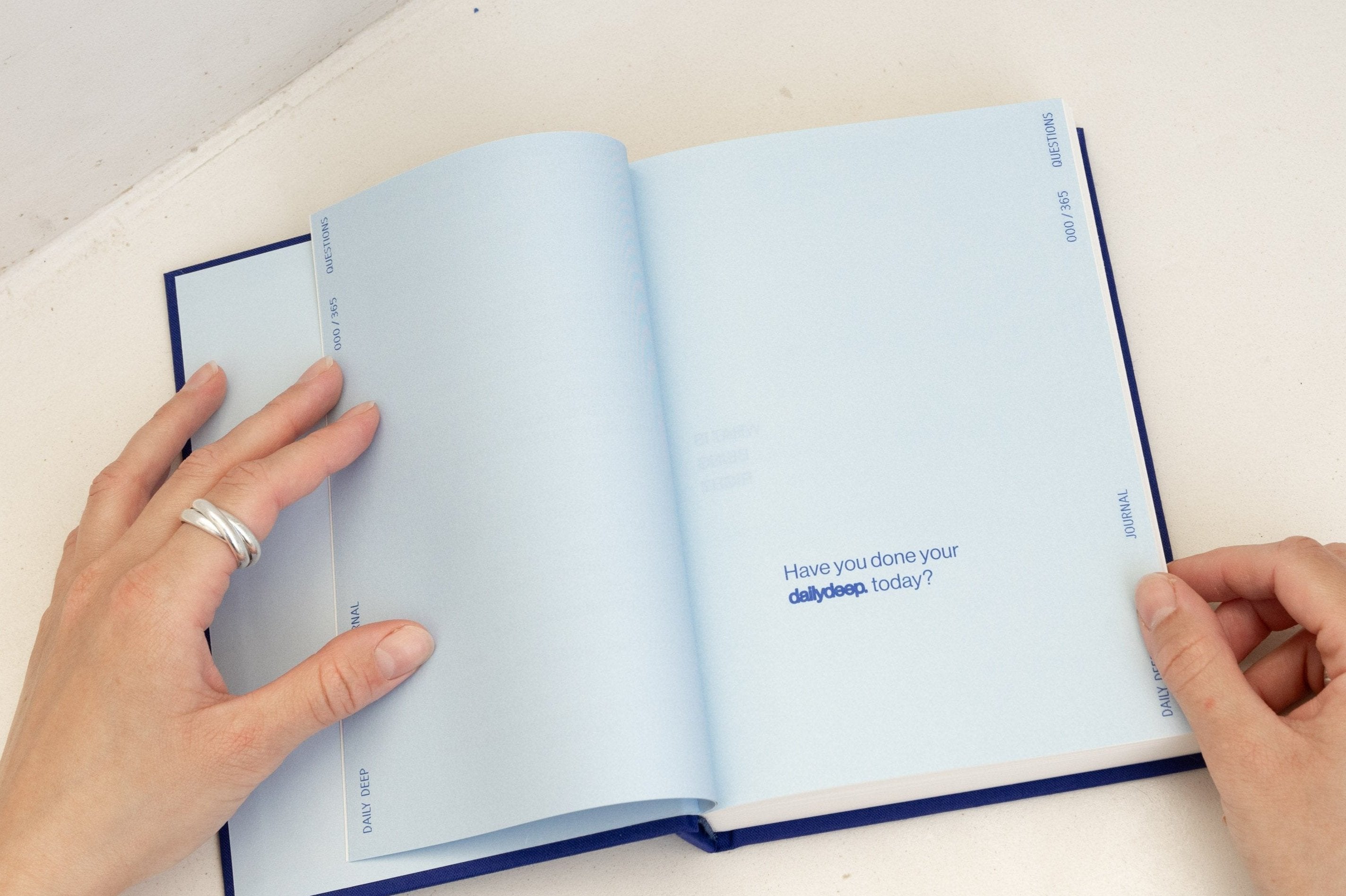guided journal for self-reflection and personal growth in bold blue cover aesthetic blue self-help journal for mindfulness, reflection, and mental clarity